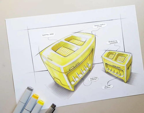 配色系列 黃色系產(chǎn)品的馬克筆表達(dá) 手繪515day